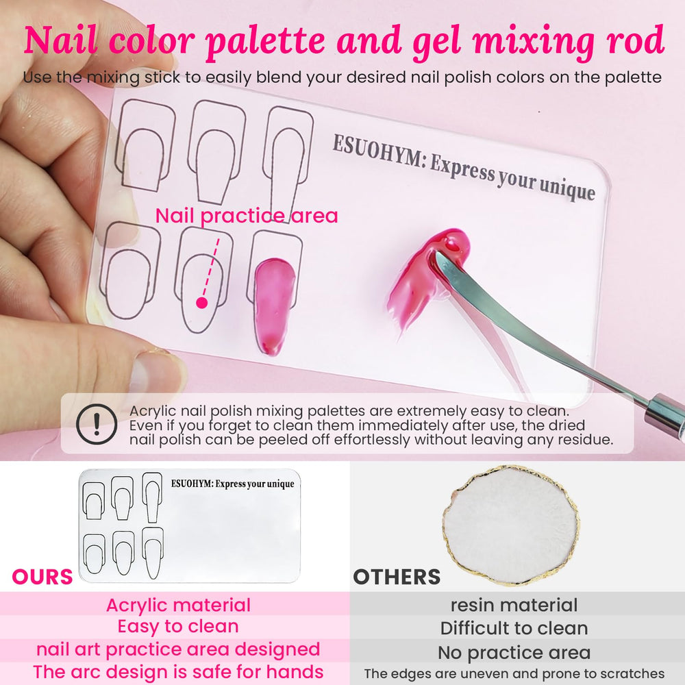 ESUOHYM builder gel brush for gel nails and gradient blends