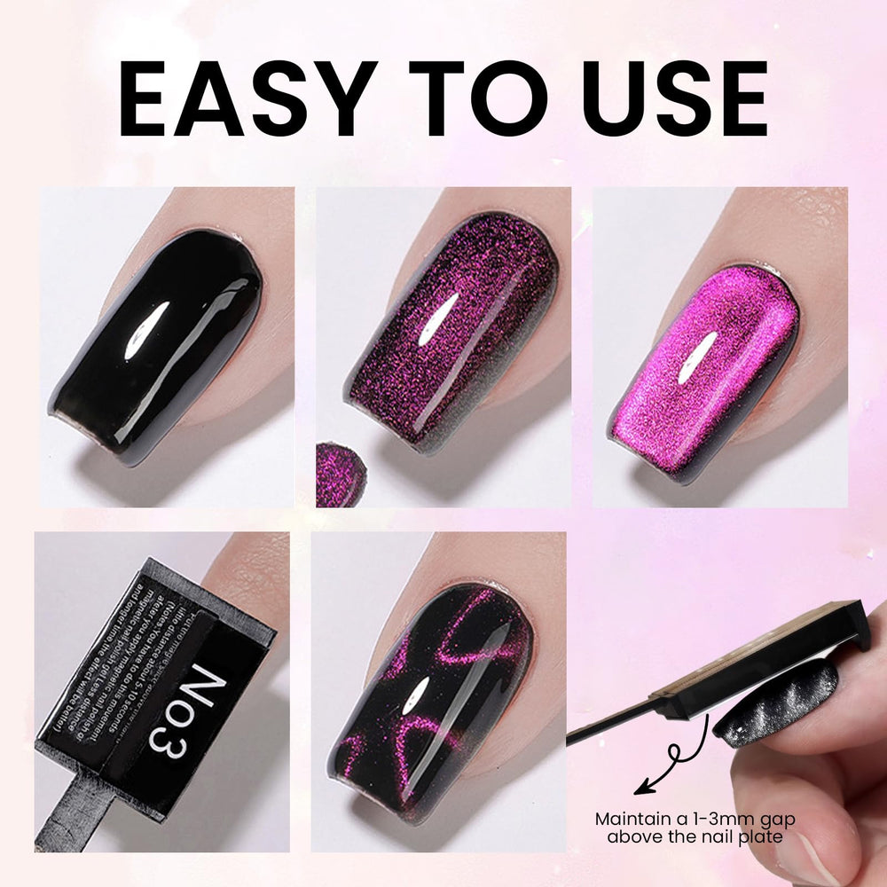 ESUOHYM cat eye kit offers ideas for decorative nail art projects