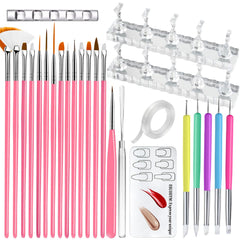 ESUOHYM nail stand wide base keeps nails stable during display and practice.