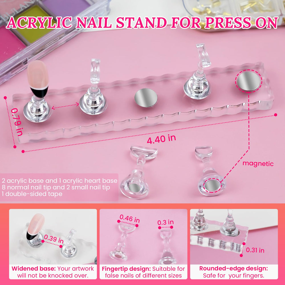 ESUOHYM nail tip holders secure small nails for precise nail art.