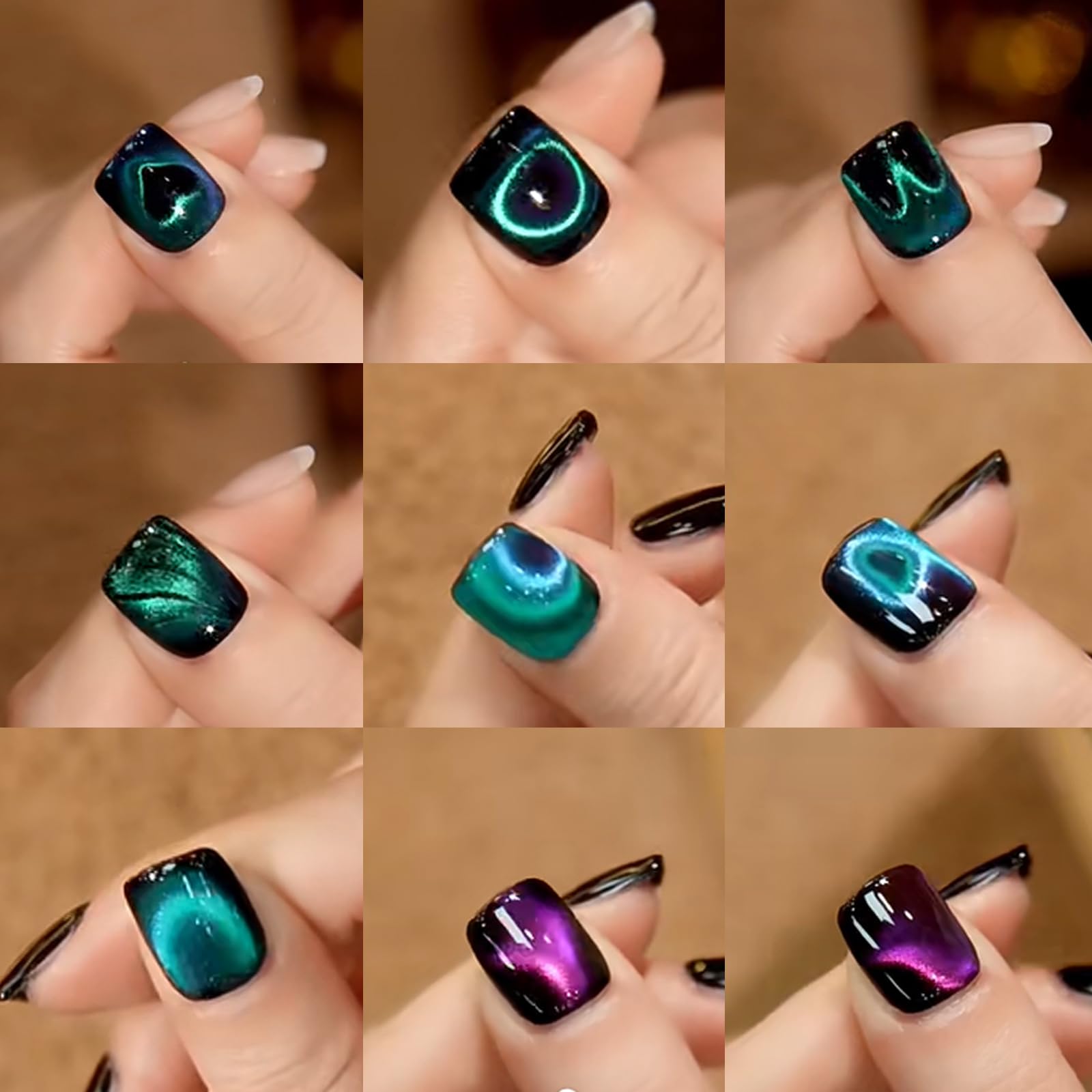 ESUOHYM portable cat eye magnet kit for on-the-go nail design