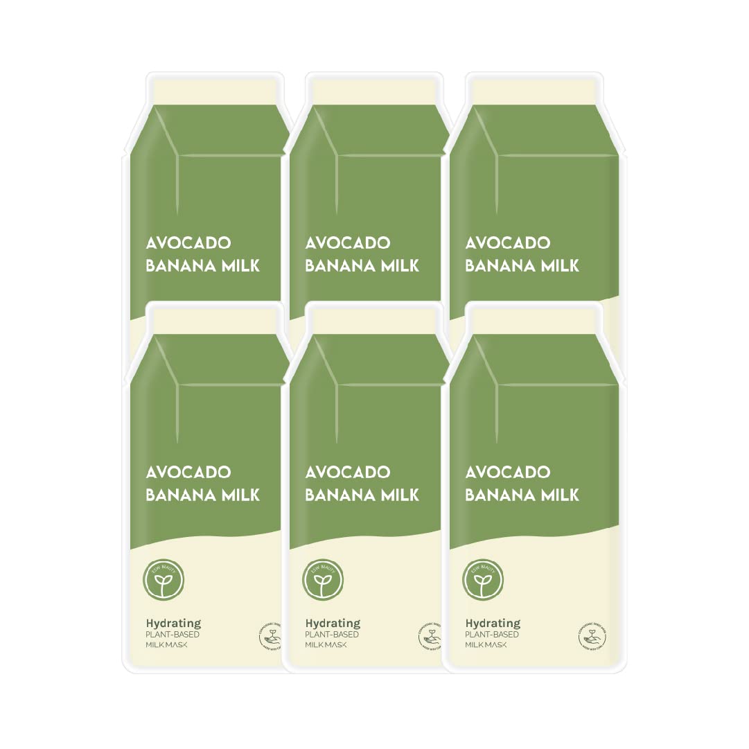 ESW Beauty Avocado Banana Milk ingredients highlighting avocado and banana for hydration