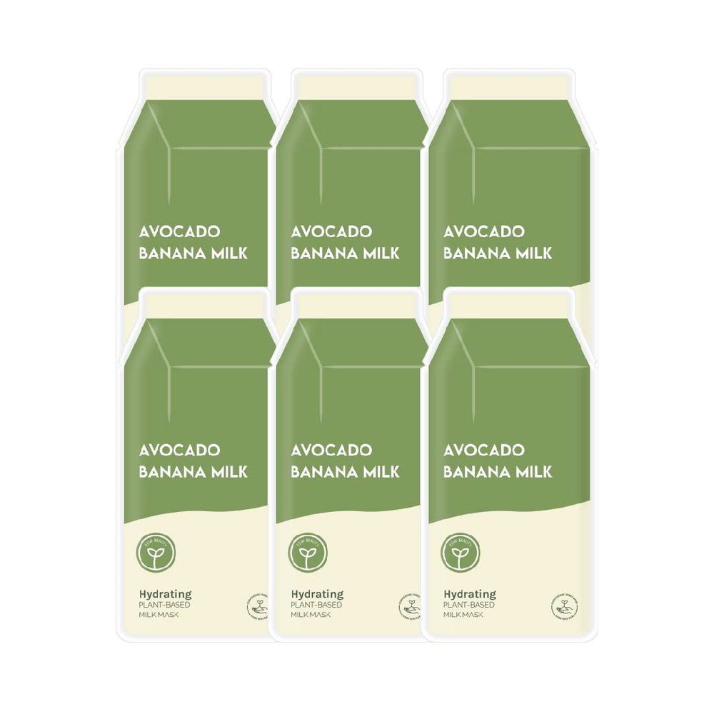 ESW Beauty Avocado Banana Milk ingredients highlighting avocado and banana for hydration