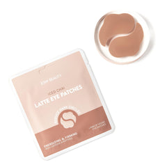 ESW Beauty Iced Chai Latte patches packaging showing cooling depuffing benefits.