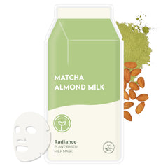 ESW Beauty Matcha Almond Milk Sheet Mask in packaging for radiant skin.