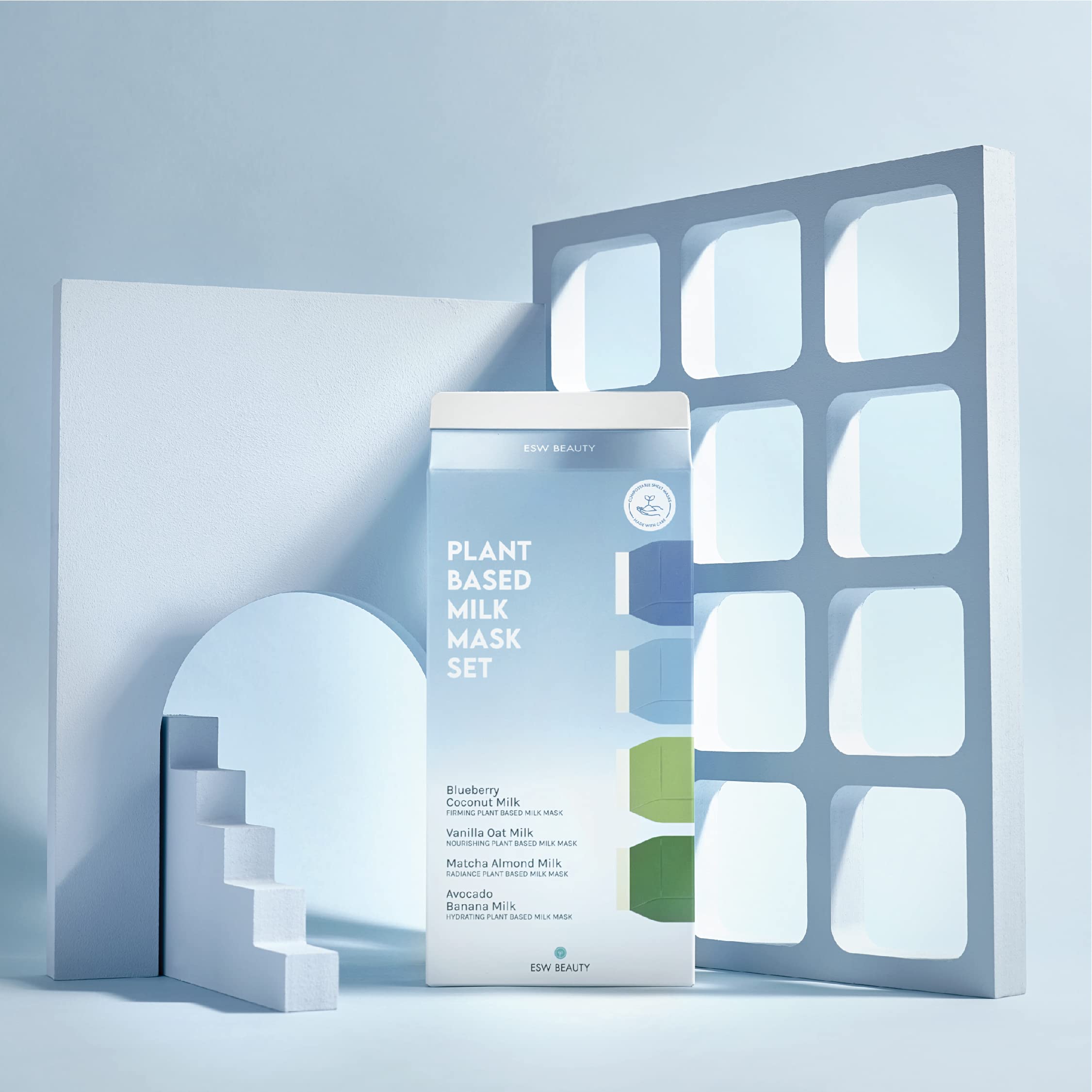 ESW Beauty Milk Face Mask daily-routine encourages relaxing, skin-brightening moments.