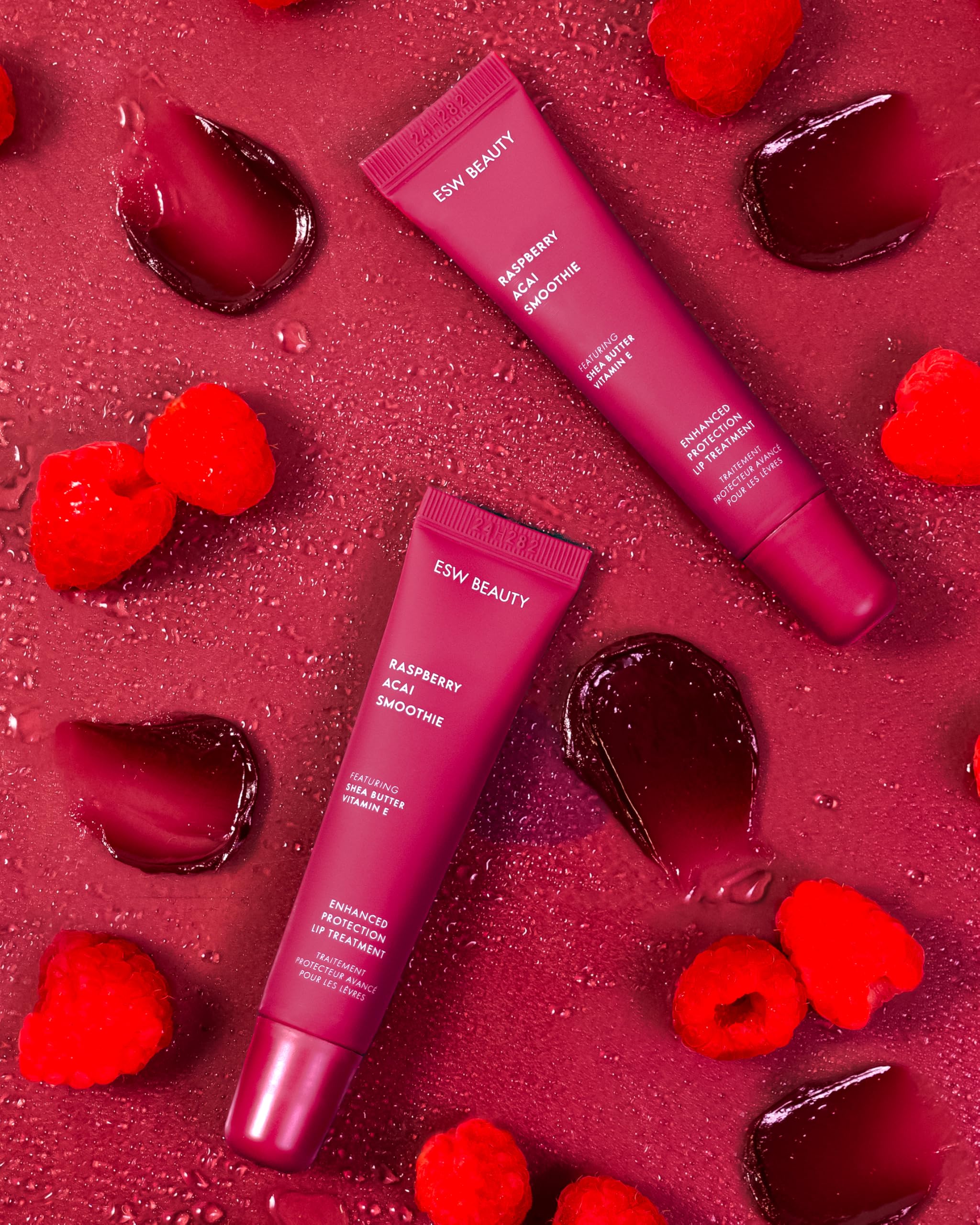 Close-up of lip treatment texture by ESW Beauty for nourishing feel