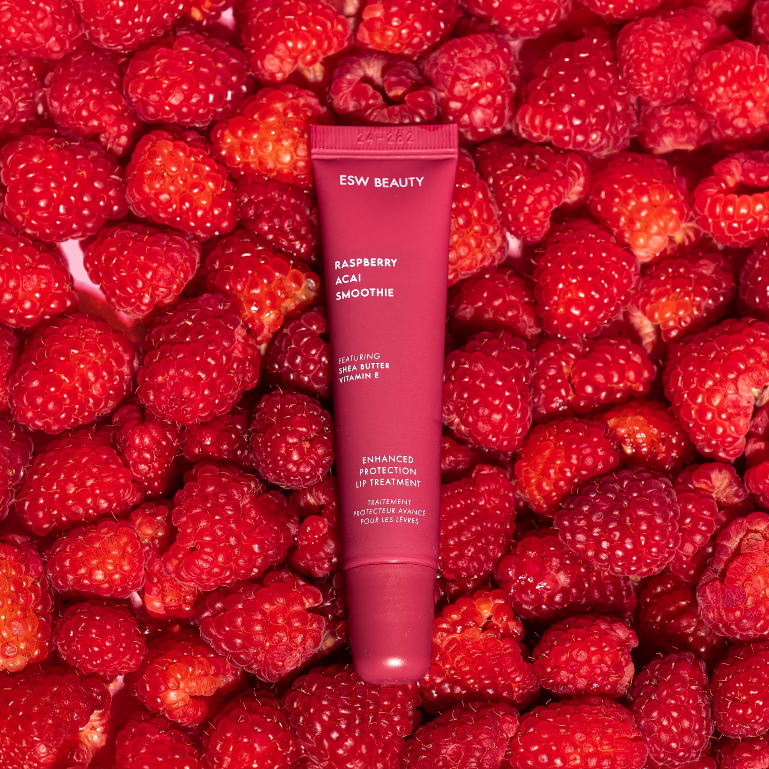Active ingredients in ESW Beauty lip treatment include shea butter