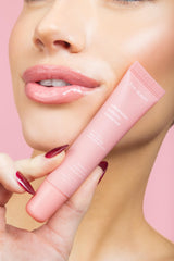 ESW Beauty Strawberry Banana Smoothie Lip Treatment texture detail showing rich nourishment.