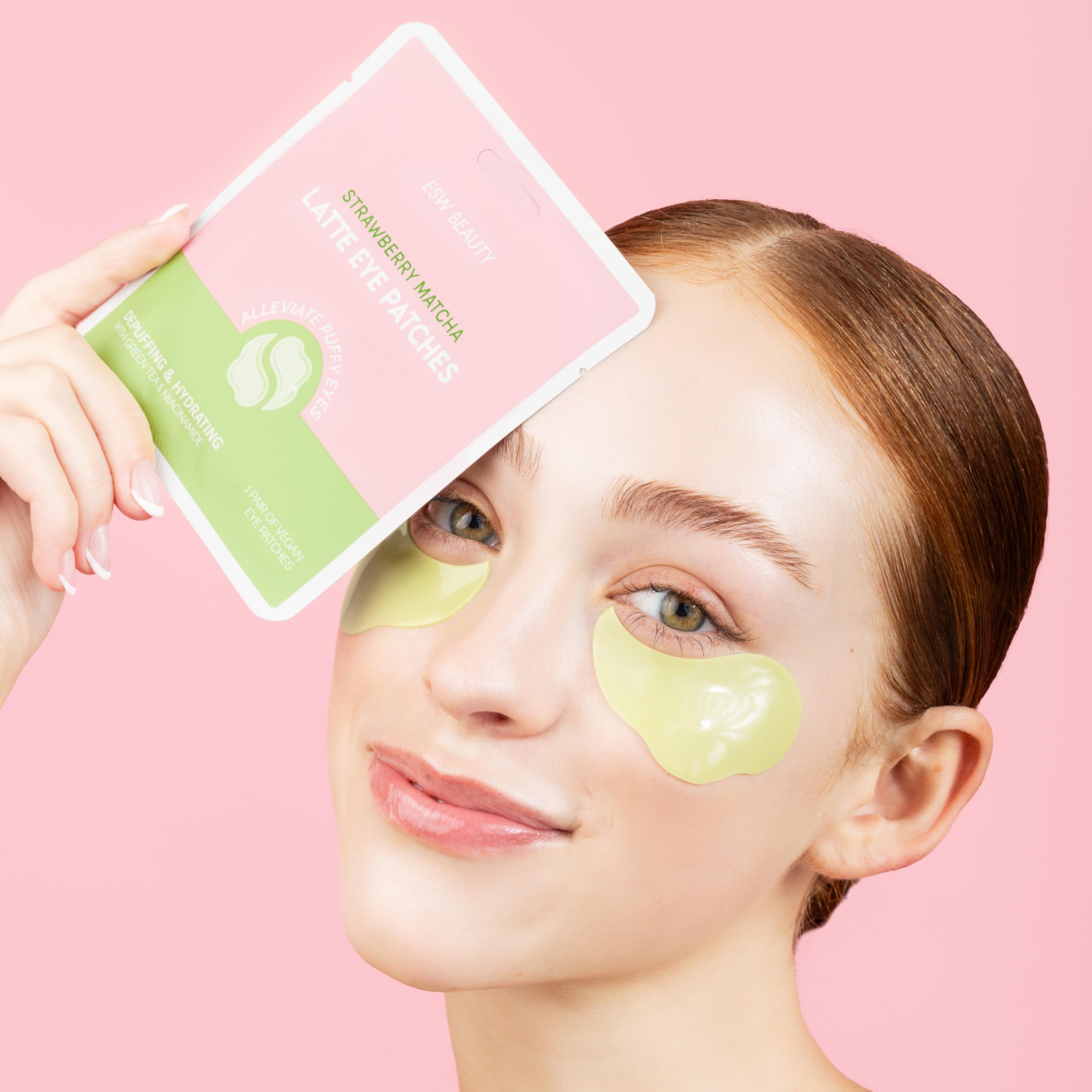 Close-up of hydrogel texture for cooling hydration in ESW Beauty patches