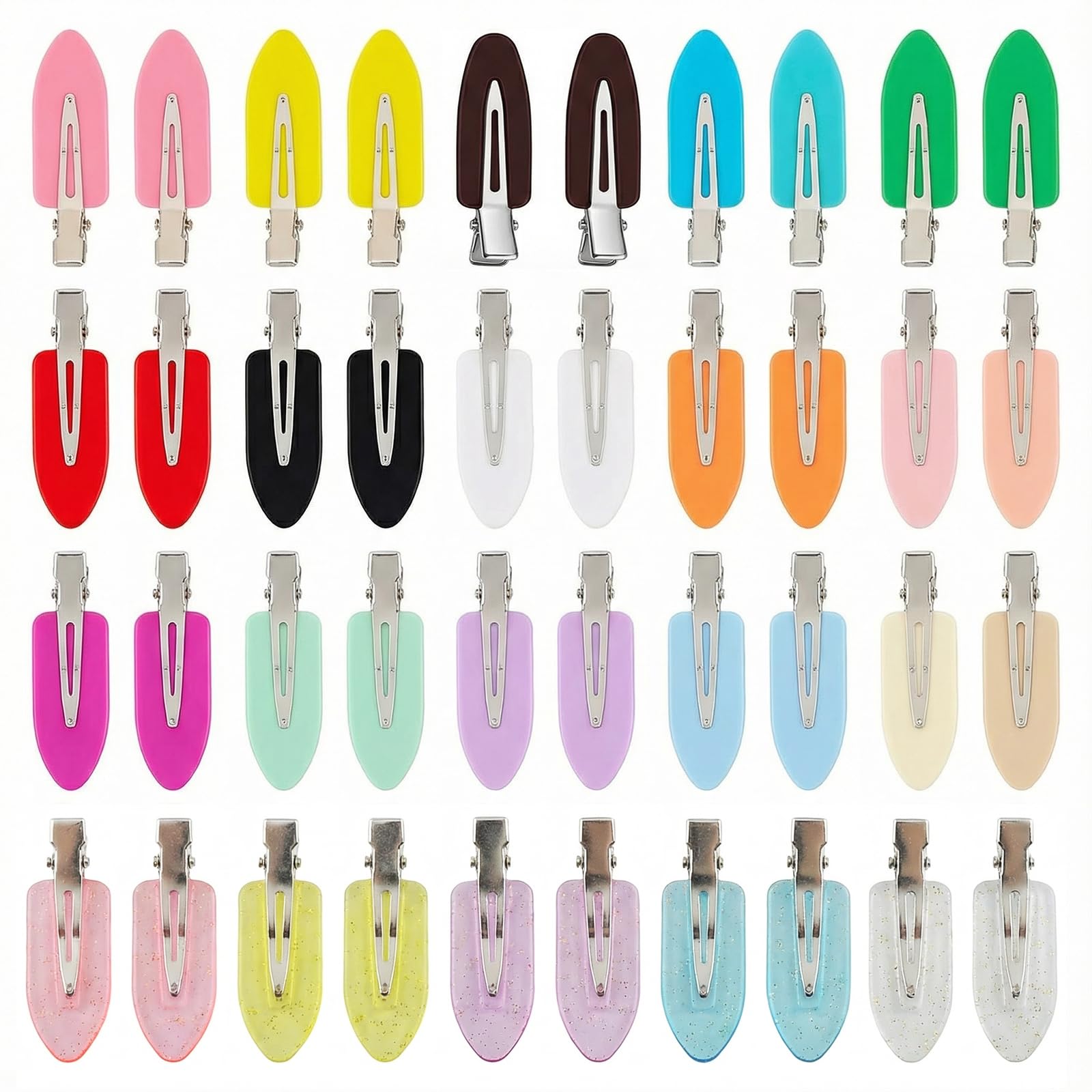 Eswala creaseless hair clips in multicolor for secure, crease-free styling.