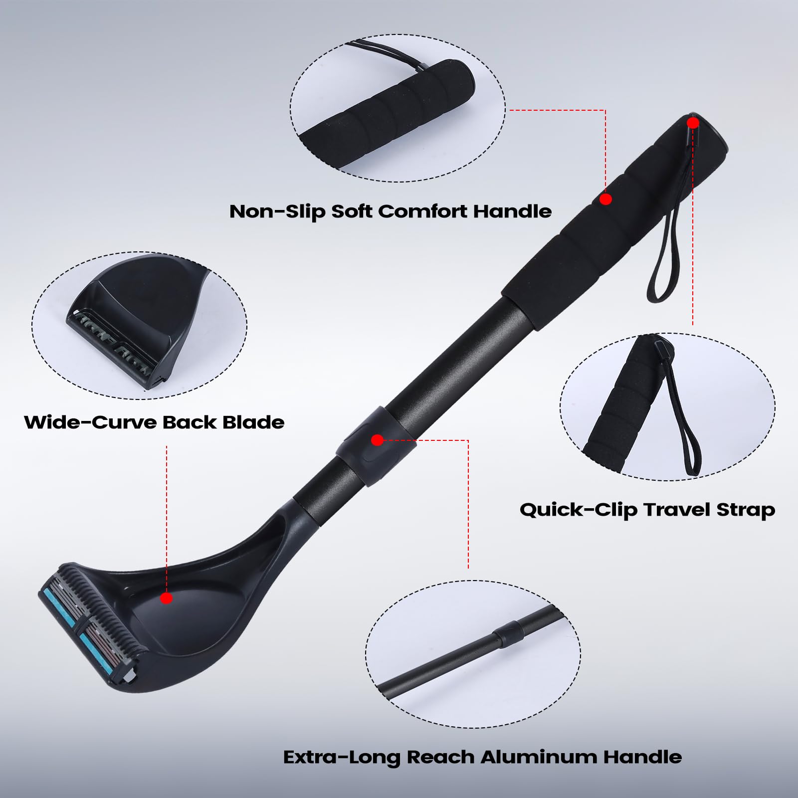 ETbyto back shaver requires no batteries for reliable cordless grooming