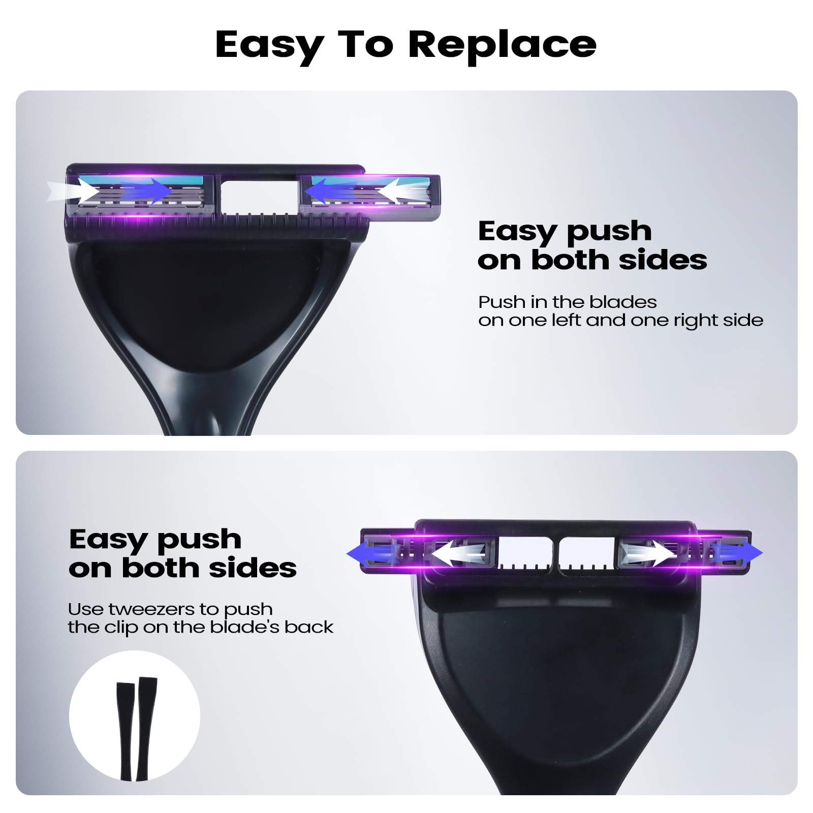 ETbyto back shaver supports wet or dry use for flexibility
