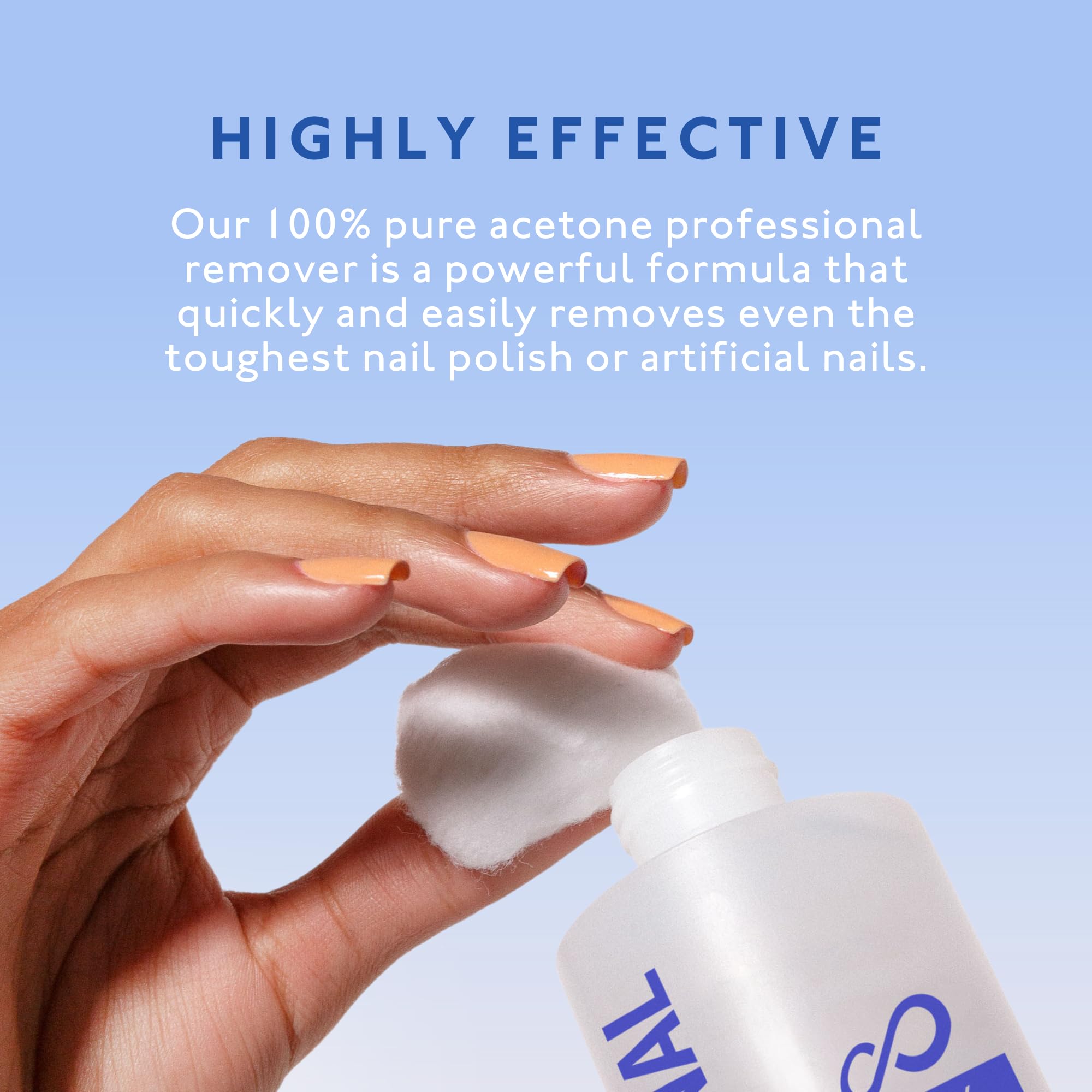 Eternal dark-colors removal reveals powerful solvent for stubborn polishes.