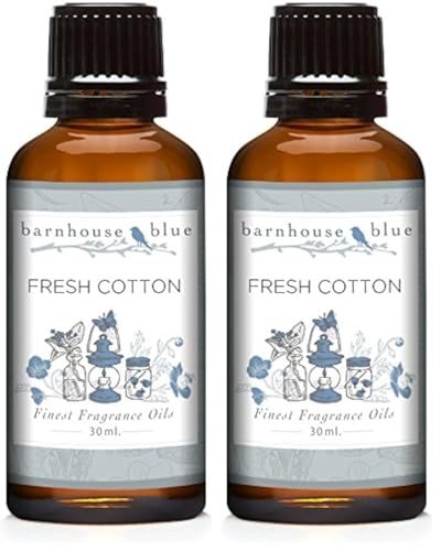 Eternal Essence Oils Barnhouse Blue Fresh Cotton fragrance bottle for candles and diffusers, delivering a clean, airy aroma.