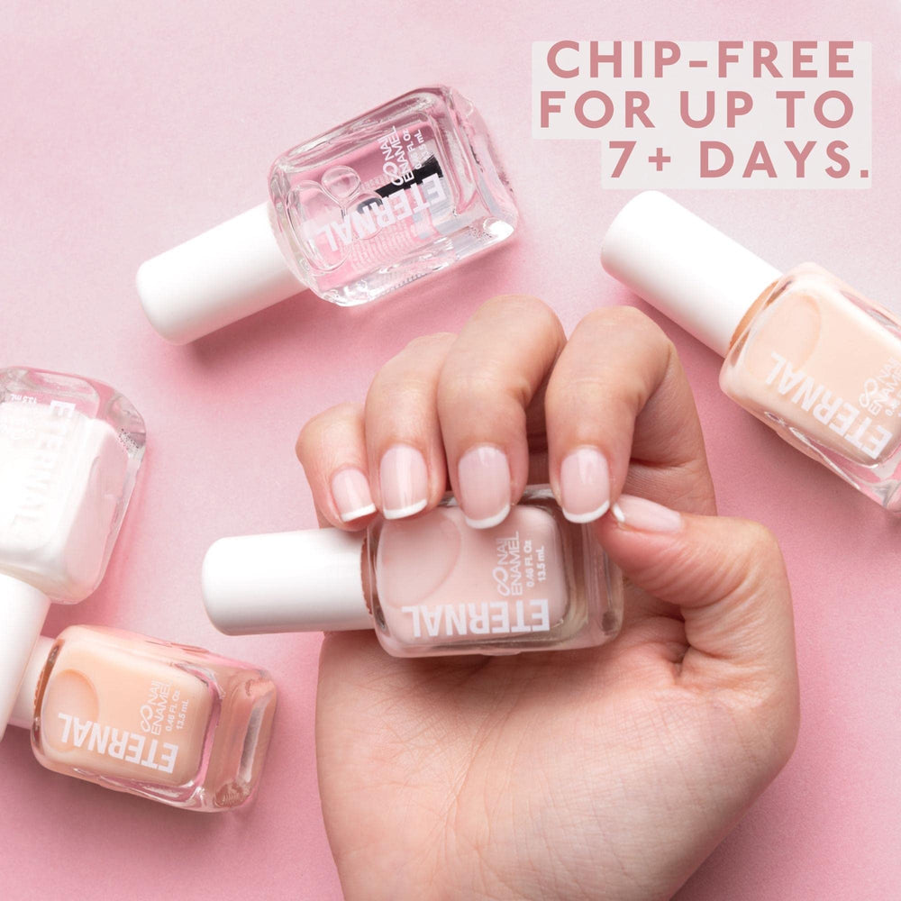 Eternal ET VOILA pastel yellow and pink swatches demonstrate everyday wear options.