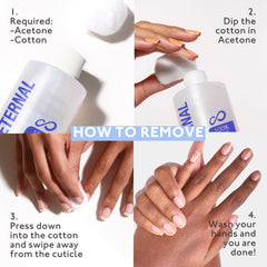 Eternal salon-quality removal suggests professional results from home use.
