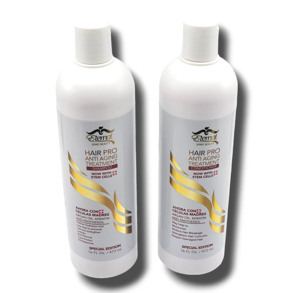 Eternal Spirit Hair Pro bundle packshot; convenient duo for revitalized hair.