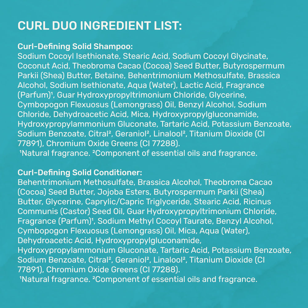 Soft, bouncy curls emerge with cocoa seed butter and glycerine.