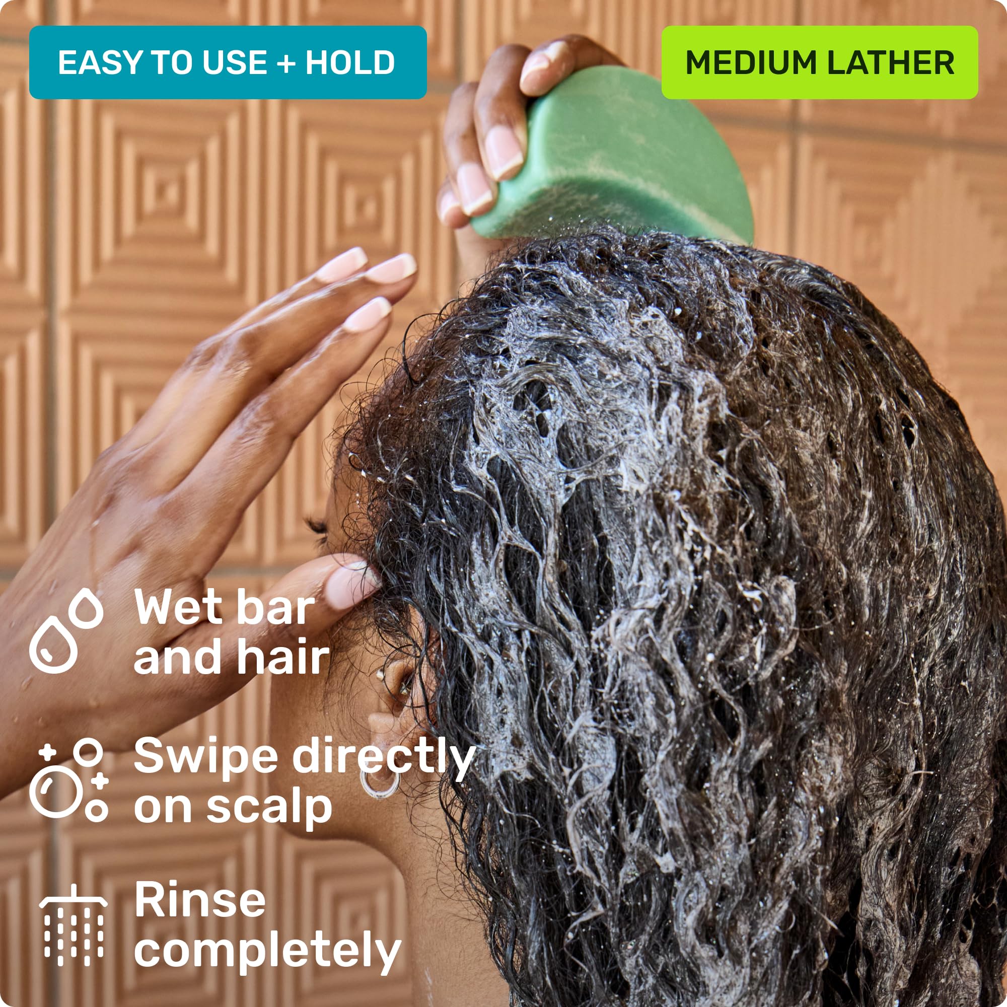 Travel-friendly Ethique Curl-Defining Shampoo Bar fits into gym bags and luggage.