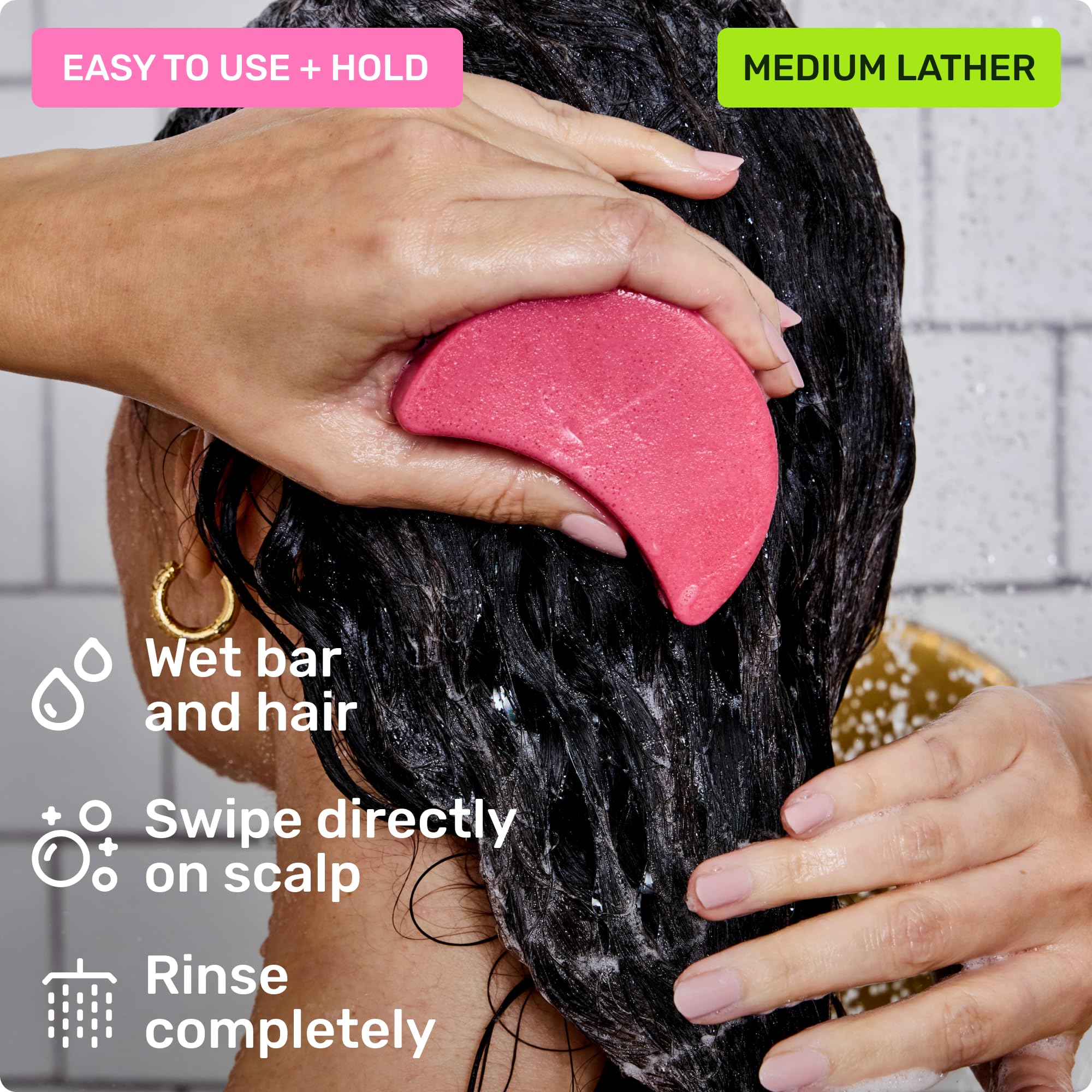Ethique Everyday Shampoo Bar reduces plastic waste with a solid form.