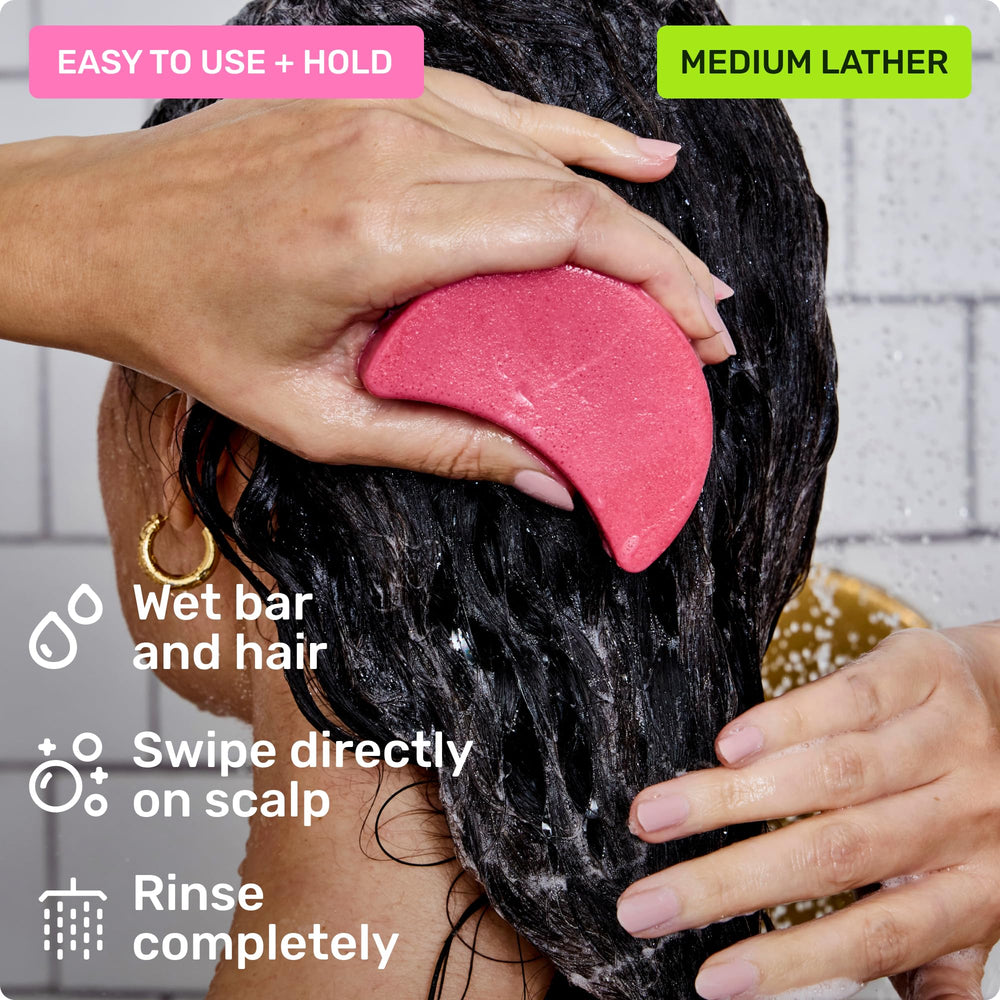 Ethique Everyday Shampoo Bar reduces plastic waste with a solid form.