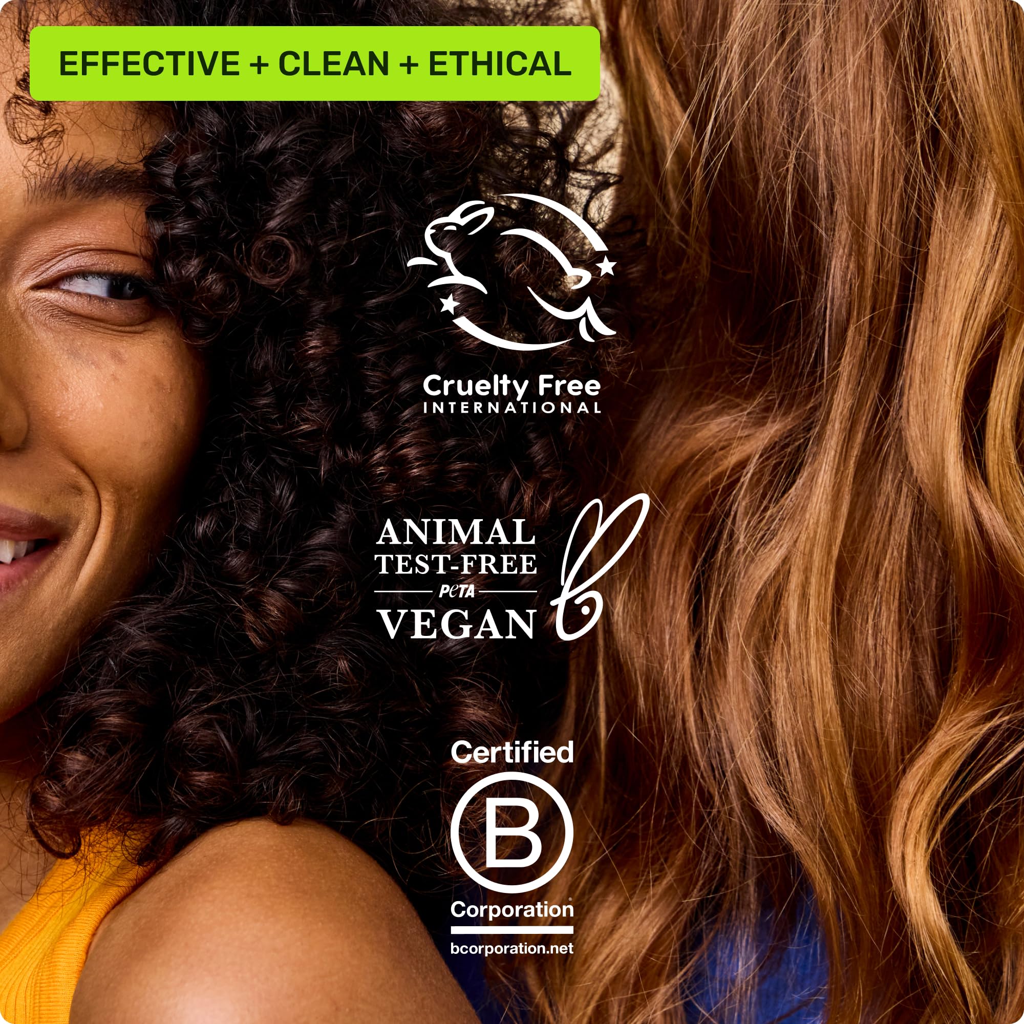 Ethique Gentle Unscented Conditioner Bar paired with shampoo bar, mild fragrance-free routine.