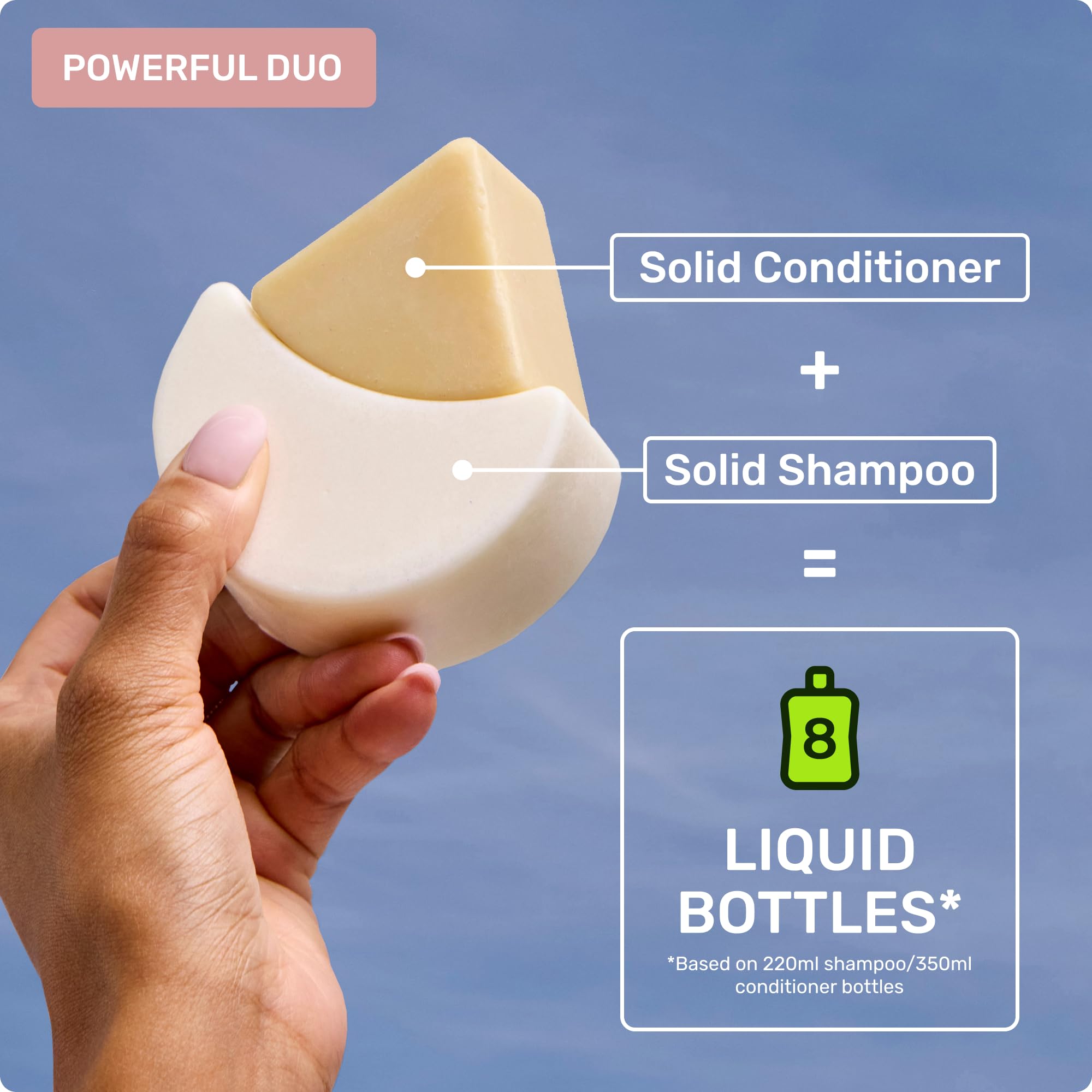 Ethique Gentle Unscented Conditioner Bar with glycerine, hydration and texture enhancement.