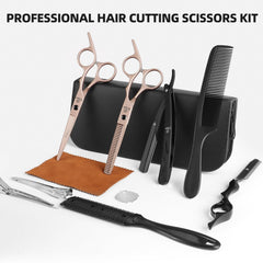 Ethyxe thinning scissors in rose gold for texture and volume control