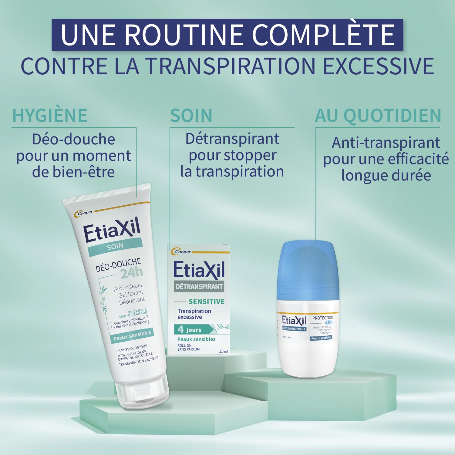 Etiaxil antiperspirant for sensitive skin in 15ml packaging