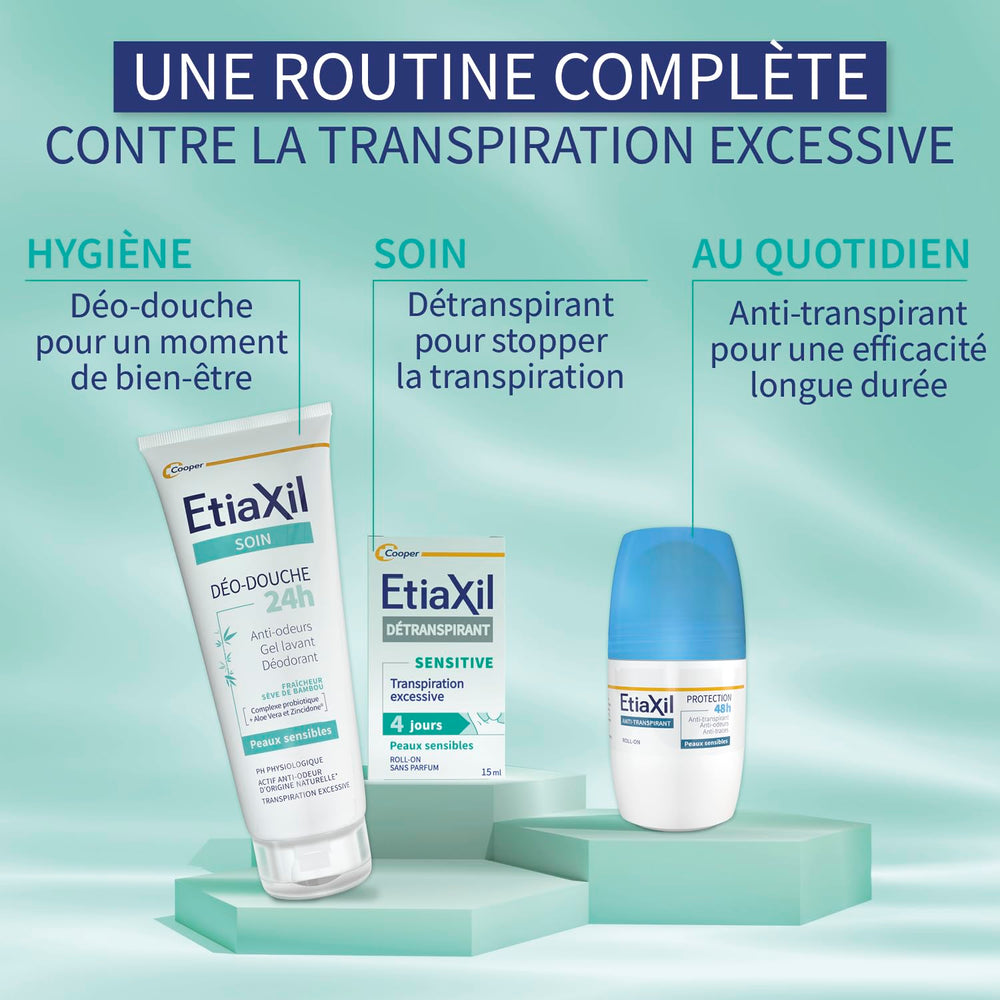 Etiaxil antiperspirant for sensitive skin in 15ml packaging
