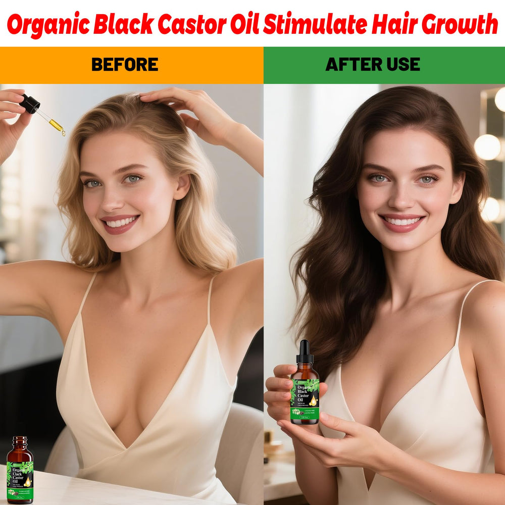 Etimisa Castor Oil bottle with label on bathroom shelf for daily moisturizing