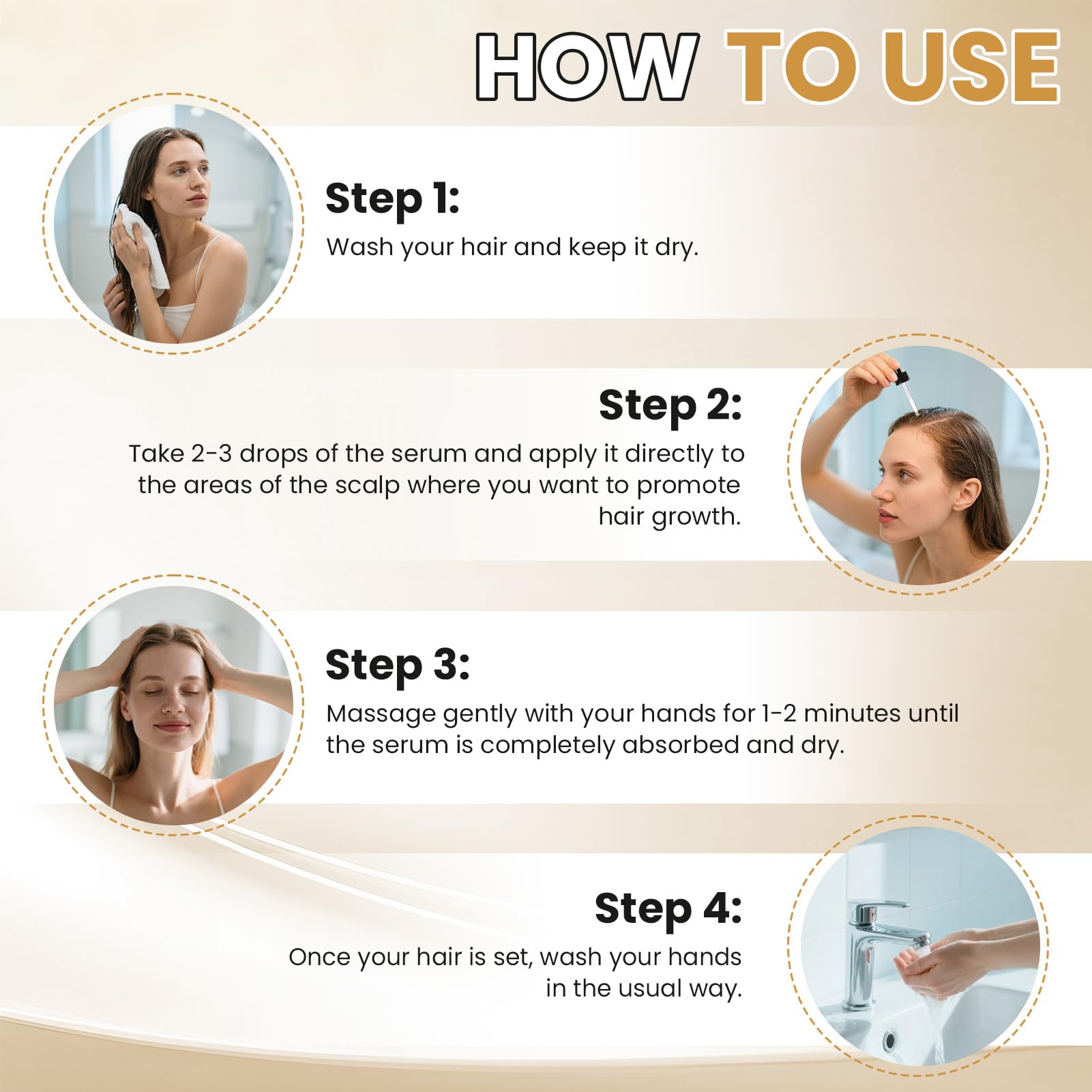 ETOVO scalp-care ritual showing gentle massage and absorption.