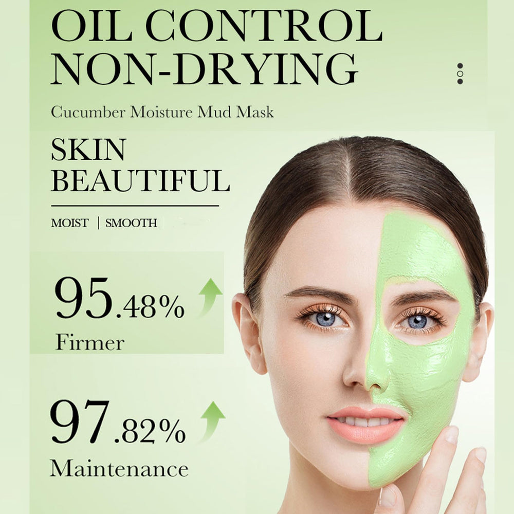 Etuanxi cucumber clay mask jar close-up emphasizing soothing, cooling sensation
