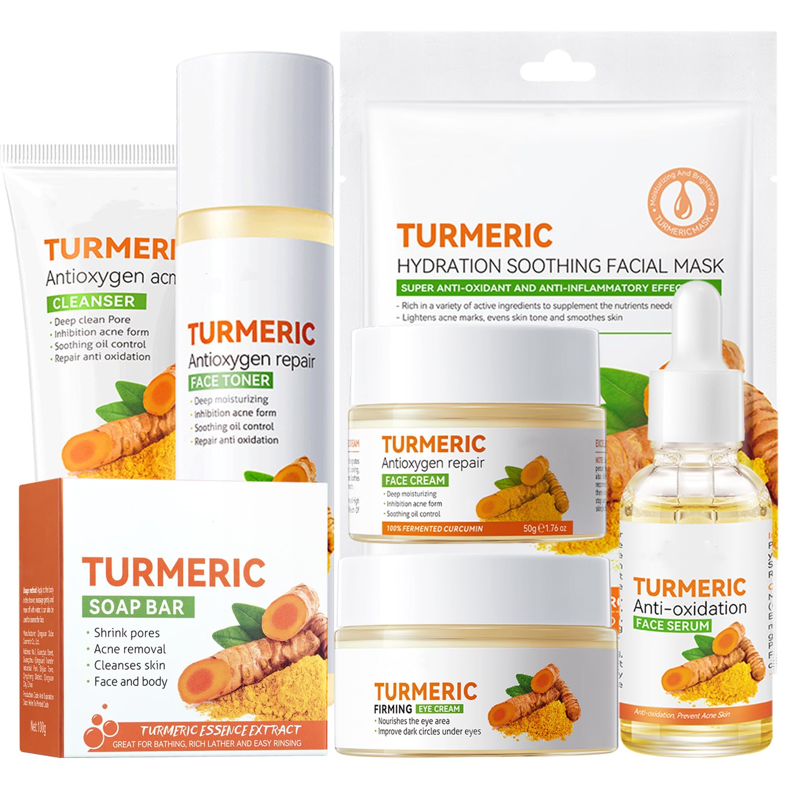Etuanxi turmeric face wash bottle for refreshing cleanse and balanced skin.