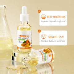 Etuanxi turmeric serum bottle delivering light hydration and skin support.