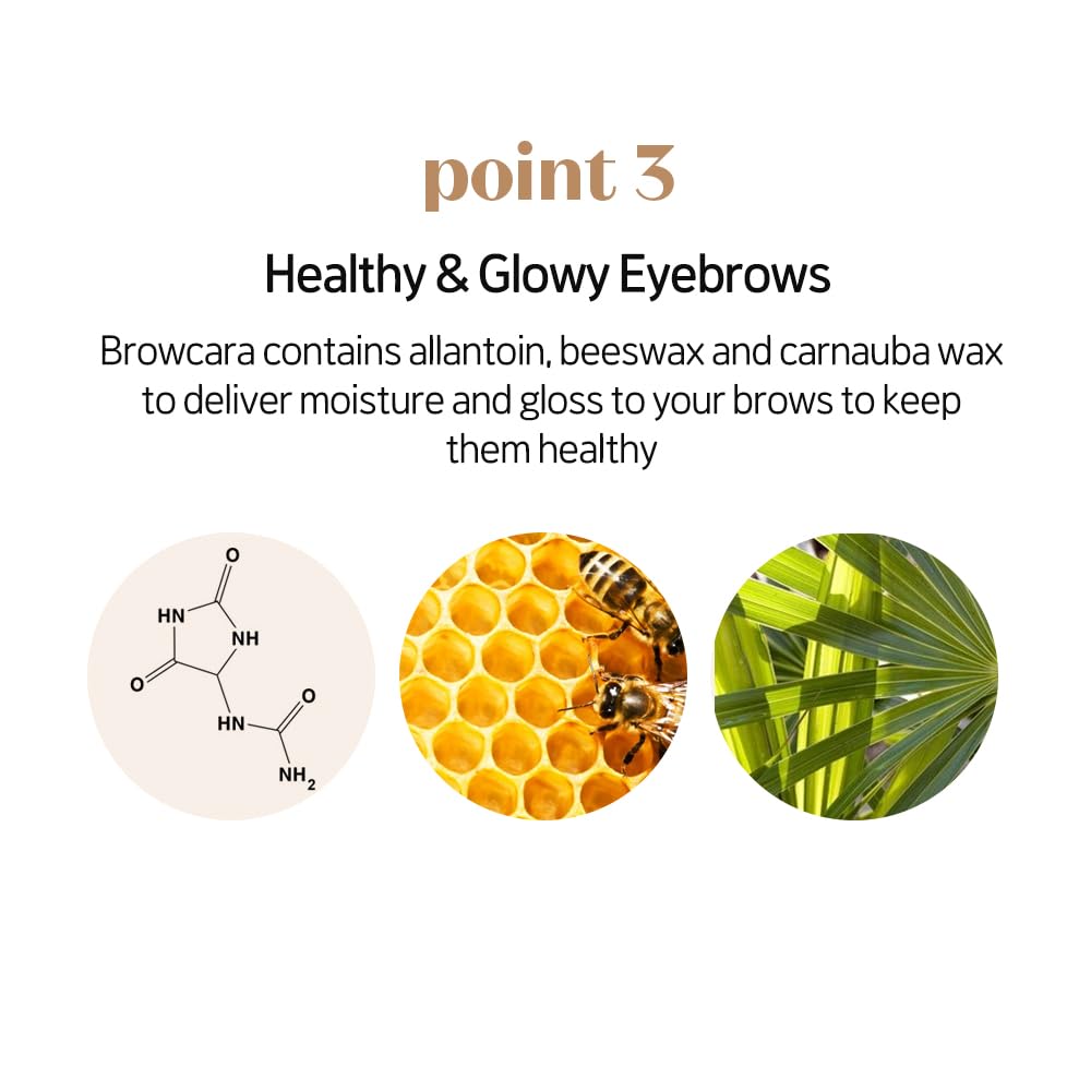 Clump-free application with soft gel texture from ETUDE brow mascara.