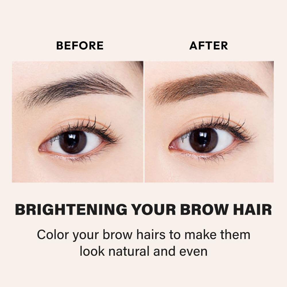 ETUDE Color My Brows Big Size brow mascara glossy finish with subtle shine