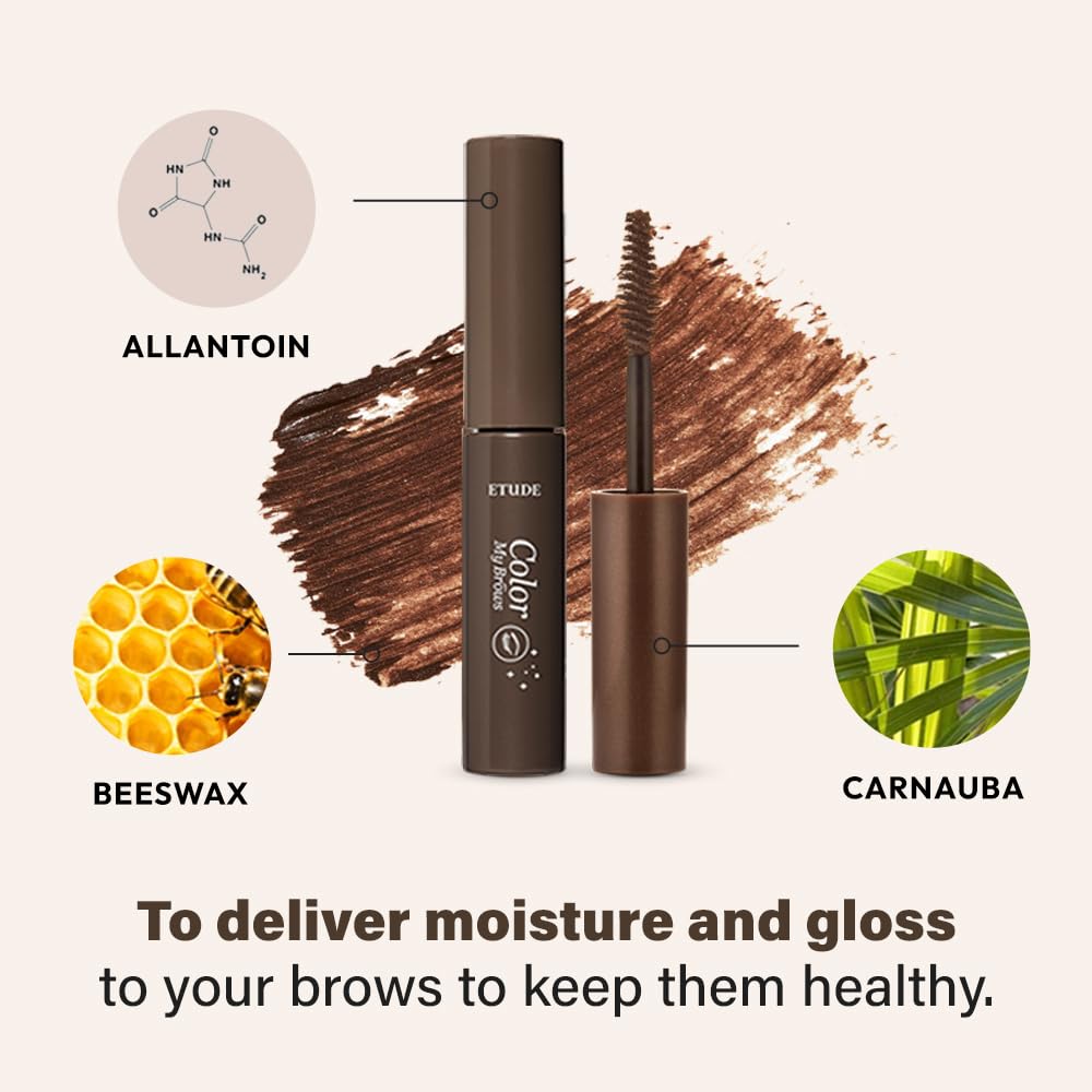 ETUDE Color My Brows Big Size brow mascara long-lasting hold for all-day wear