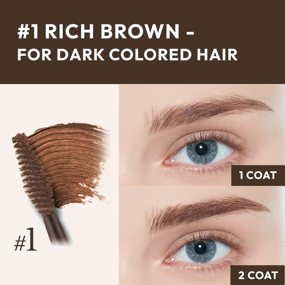ETUDE Color My Brows Big Size brow mascara three-dimensional effect on brows