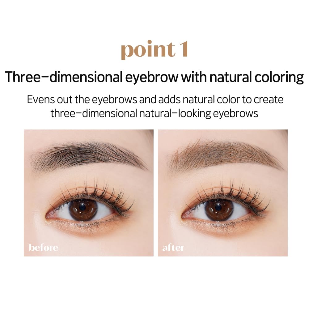 Nourishing formula with beeswax and carnauba wax for brows by ETUDE.