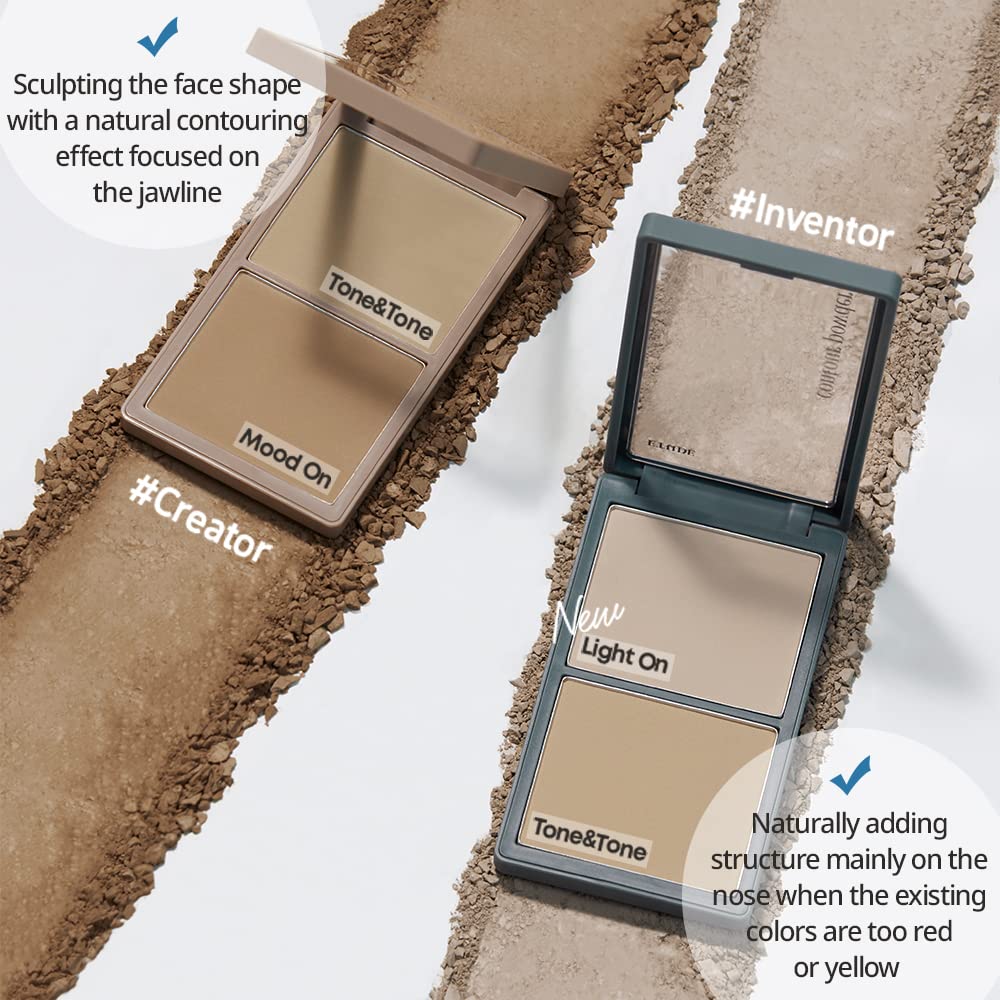 ETUDE Contour Powder dual-color blend defines facial structure precisely.
