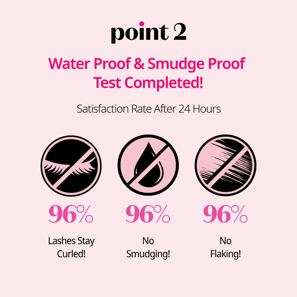 ETUDE Curl Fix Mascara 24-hour curling power shown in real-life use