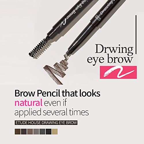 ETUDE Drawing Eye Brow compact design ideal for precise grooming on the go.
