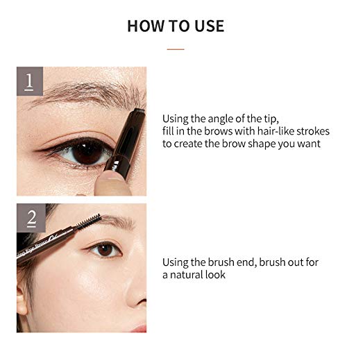 ETUDE Drawing Eye Brow long-lasting finish stays natural throughout the day.
