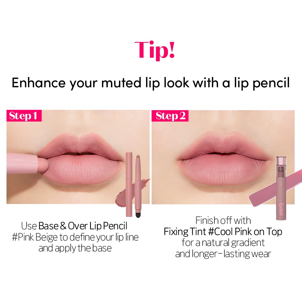 Etude Fixing Tint waterproof formula withstands humidity and meals with confidence.