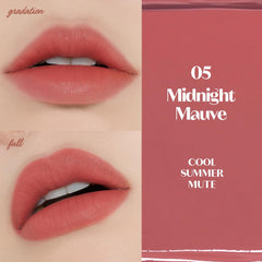 ETUDE Fixing Tint applying on lips for smooth, even coverage.