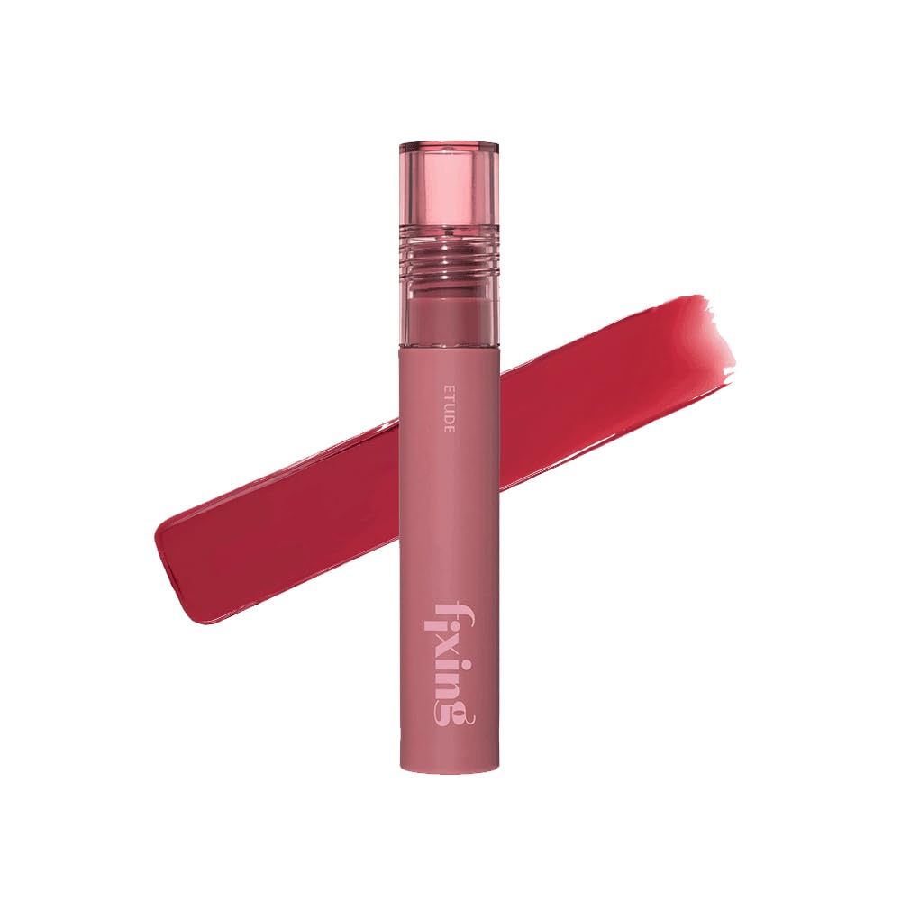 ETUDE Fixing Tint bottle shows Cranberry Plum shade for all-day color