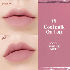 ETUDE Fixing Tint 18 Cool Pink applicator shown for precise, fuss-free lip color.