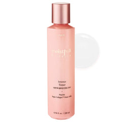 ETUDE Moistfull Collagen Intense Toner bottle close-up highlights hydrating formula